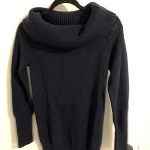 BCBG navy sweater dress large